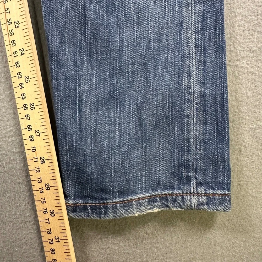 Banana Republic Distressed Skinny Jeans Mens 28 Medium Wash Blue Denim Frayed